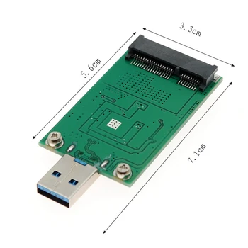 MSATA Adaptor USB Card Computer Desktop Mini PCI-E Card de Conversie de Suport MSATA SSD 2