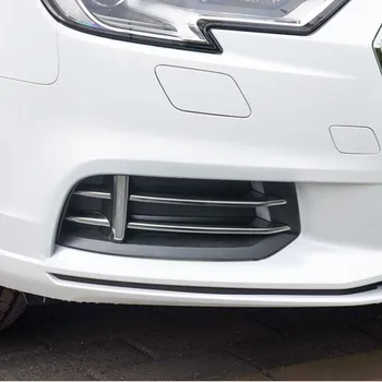 Din Oțel inoxidabil de Ceață Față Lampă Tăiați Fâșii 10buc Pentru Audi A3 Sedan 2017-2018 Mașină de Styling Exterior Modificat