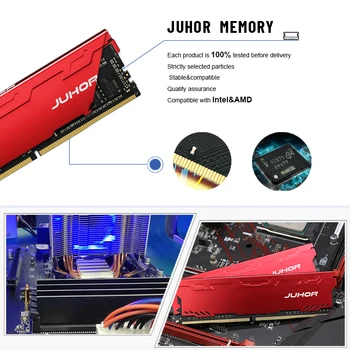 JUHOR Memoria Ram ddr4 8GB 16GB 2666MHz 3200MHz Non-ECC Unbuffered UDIMM Desktop SDRAM PC Memoria Calculatorului 0