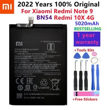 Original 5020mAh BN53 BN54 BN55 Acumulator de schimb Pentru Xiaomi Redmi Nota 9 Pro 9S Bateria Baterii de Telefon Mobil Instrumente 0