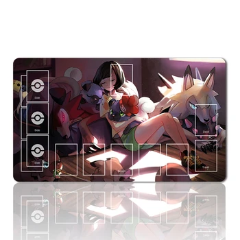 802960 - Tabla de Joc TCG Playmat Masa de Joc Mat Dimensiune 60X35 CM Mousepad Compatibil pentru Pokemon CCG
