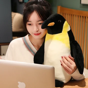 1 BUC 17-45CM Drăguț Viața Reală Pinguin de Pluș Jucărie Animal de Pluș Papusa Perna Bun Companion Kawaii copii Copii Cadou Decor Acasă