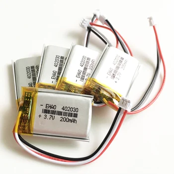 5 BUC 402030 3.7 V 200mAh Litiu-Polimer LiPo baterie Reîncărcabilă + JST ZH 1,5 mm 3pin conector pentru Handheld GPS bluetooth Mp3 2