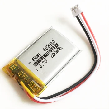 5 BUC 402030 3.7 V 200mAh Litiu-Polimer LiPo baterie Reîncărcabilă + JST ZH 1,5 mm 3pin conector pentru Handheld GPS bluetooth Mp3 4