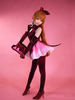 PENTRU că-HoHo Anime Kaitou Saint Tail Haneoka Meimi Costum Joc Minunat de Dress Gotic Cosplay Costum Petrecere de Halloween, Costum Pentru Femei 0