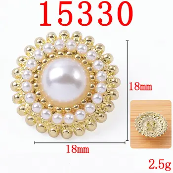 10 Buc Frumusete Aliaj Diamond Pearl Cusut Nasturi Stras Floare Ornamente Cercei Cravată Punga de Păr DIY Accesorii Bijuterii