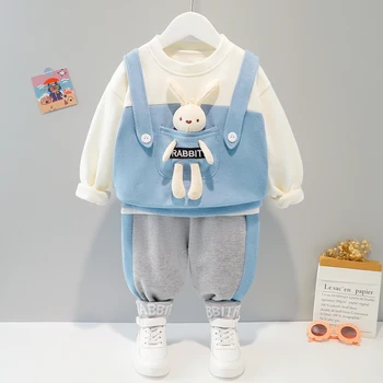 Babi Băieți Seturi de Îmbrăcăminte 2021 Stil de Moda de Bumbac Materail Maneca Lunga De la 1 la 5 Ani Copilul copii Costum Copil Seturi Fata