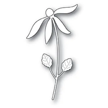 Noi 2021 Sălbatice Daisy Flori de Plante Tăiere a Metalelor, Matrițe, pentru DIY Scrapbooking și Luare de Card Decorative Relief Ambarcațiuni Fără Timbre