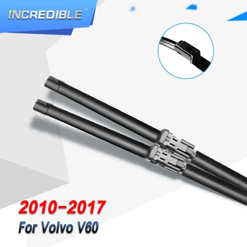 INCREDIBIL Lamele Ștergătoarelor pentru Volvo V60 se Potrivesc Buton Brațele 2010 2011 2012 2013 2016 2017 4