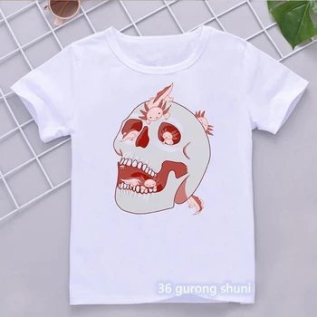 2022 Gogoasa Axolotl De Desene Animate De Imprimare T-Shirt GirlsBoys Kawaii Haine Pentru Copii 3-15 Ani Copilul Tricou Harajuku Tricou De Vara Topuri Tee